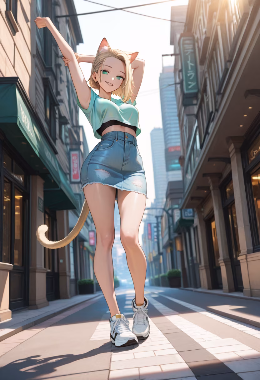 Finally found the perfect fit for this sunny afternoon! Which color should I get next? πΈβ¨ #OOTD #StreetStyle #FashionInspo #SpringVibes #TokyoStyle #DailyLook #OutfitCheck #StyleInspo #InfluencerLife #NewFit #CityWalk #GoodVibesOnly