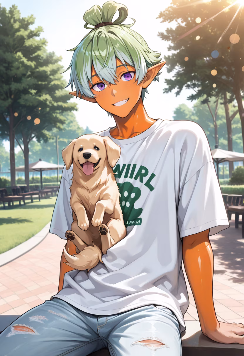 Finally got this little guy to sit still for a pic! Meet my new adventure buddy. 🐾 Who else is a total dog person? #puppylove #dogsofinstagram #weekendvibes #dogpark #bestfriend #dogdad #goldenretriever #adventurepup #sunnyday #parklife #cutedogs #happydog
