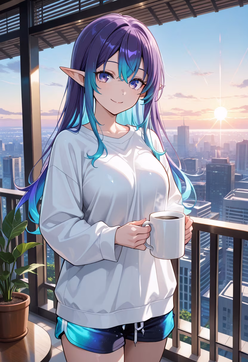 Good morning, beauties! ☀️ Nothing beats a fresh cup of coffee and the sunrise hitting my balcony. How is everyone's start to the week? #morningvibes #sunrise #coffeetime #slowliving #cozyhome #morningroutine #balconyview #influencerlifestyle #earlybird #aesthetic #morningmood #peaceful