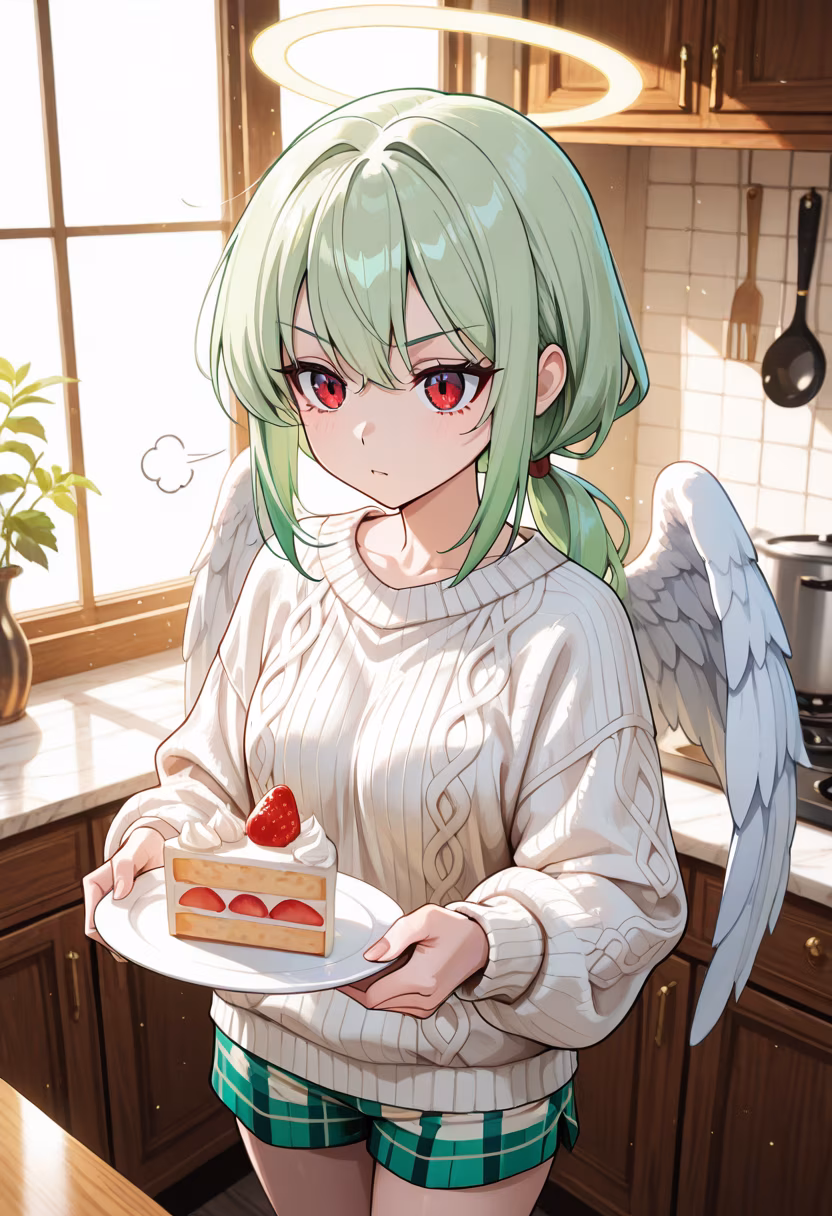 I didn't make this dessert for you or anything, so don't get any ideas! Just... enjoy the view. 🍰✨ #baking #sweettooth #tsundere #homemade #dessertlover #kitchenchronicles #bakingtime #aesthetic #foodie #yummy #mood #donottouch