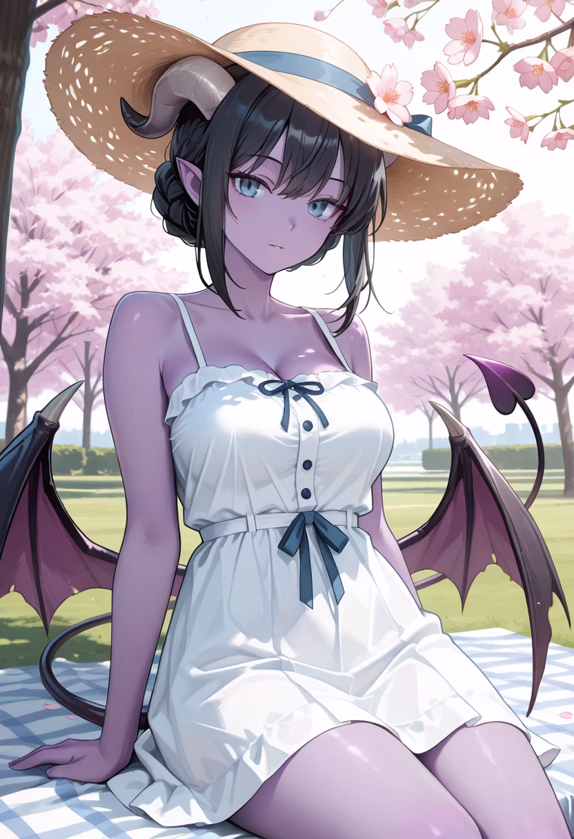 Managed to find a spot under the trees before the petals all fell. Don't think this means I wanted to hang out with you or anything, though! πΈβ¨ #springvibes #cherryblossom #hanami #picnic #springaesthetic #naturelovers #petals #outdoors #afternoonlight #goldenhour #tsundere #kasumi