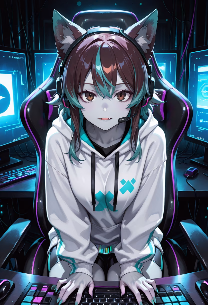Finally done with my rank grind tonight! 🎮 Does anyone want to play a few rounds with me? #gamergirl #pcgaming #rgbsetup #gamersofinstagram #gaminglife #controller #headset #twitchstreamer #nightshift #cozyvibes #gamingcommunity #levelup