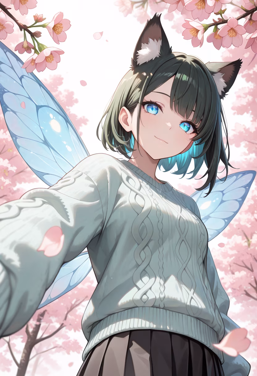 Nothing beats the first signs of spring. πΈβ¨ Stay cozy, everyone! #cherryblossom #springvibes #aesthetic #naturelovers #selfie #ootd #kannasdaily #blossomwatch #springfashion #peacefulday