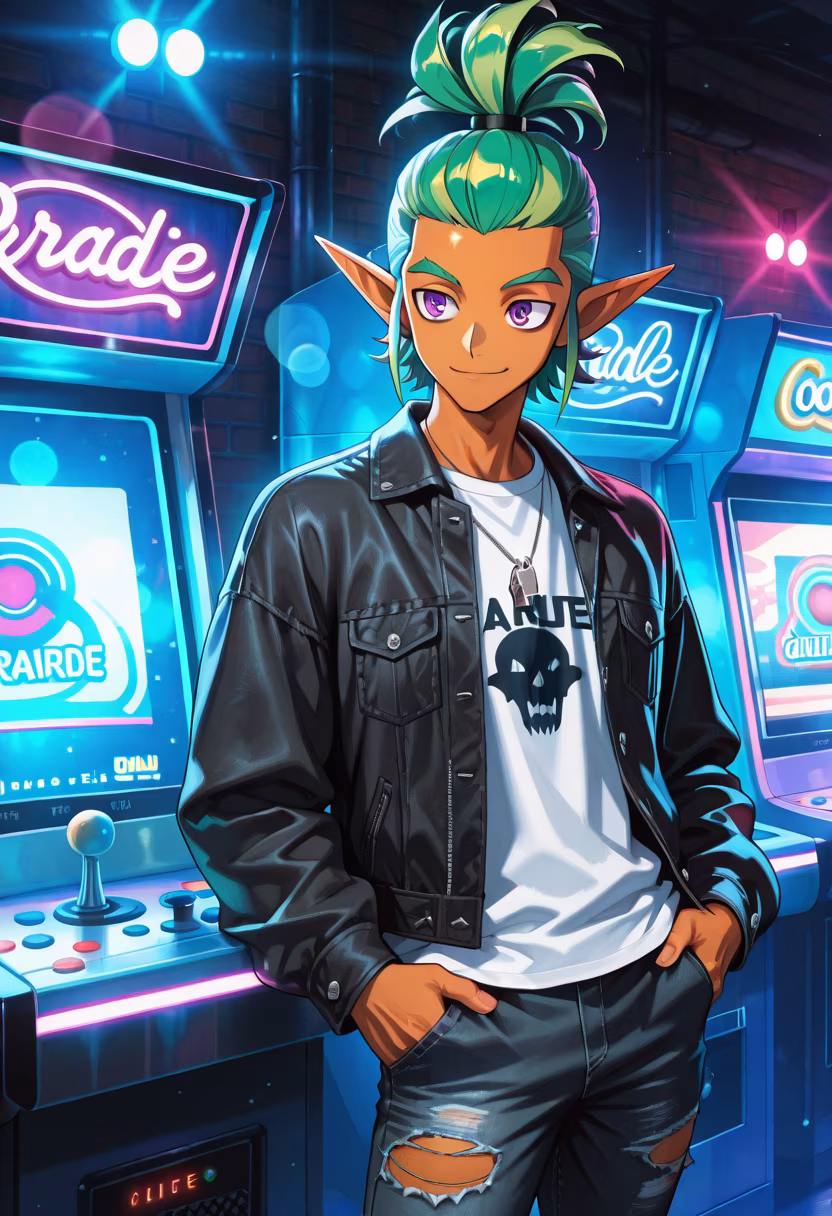 Just hanging out at the local arcade today! Who wants to challenge me to a high score? 🕹️🔥 #gamerlife #weekendvibes #arcade #streetfighter #winning #fitcheck #mystyle #gaming #goodtimes #energy #challengeaccepted #mensfashion