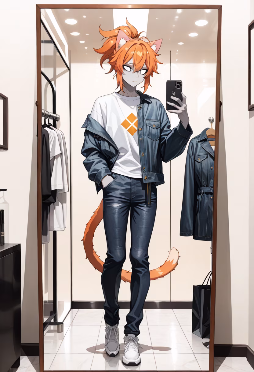 Finally treated myself to some new threads today! Trying to step up the style game a bit. What do you guys think? 🛍️✨ #shopping #mensfashion #newfit #retailtherapy #styleinspo #urbanstyle #fitcheck #menswear #dayout #treatyourself #vibe #ootd