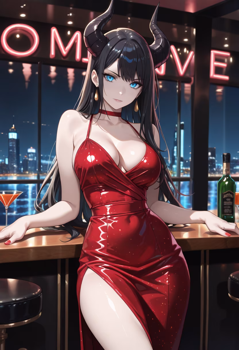 Don't think I dressed up just for you or anything, baka! Just enjoying the city lights tonight. πΈβ¨ #nightout #cityvibes #cocktailhour #meitime #ootd #nightlife #tsundere #vibes #citylights #slay #weekendmood #drinks