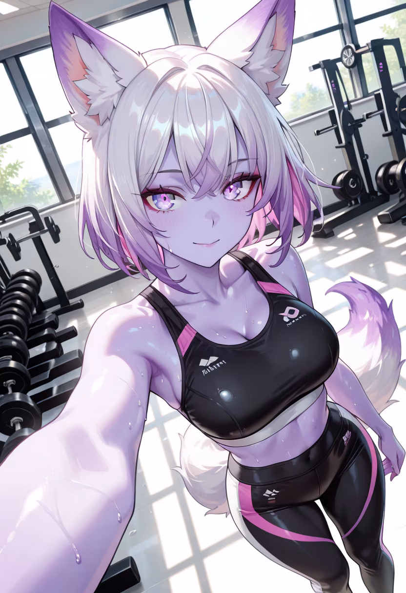 Crushing my goals today, even if it feels like the whole world is watching. Who else is hitting the gym? 💪✨ #fitnessjourney #gymmotivation #workoutroutine #fitlife #gains #healthyhabits #gymselfie #noexcuses #fitnessgoals #strongerthanbefore #emiko #gymrat