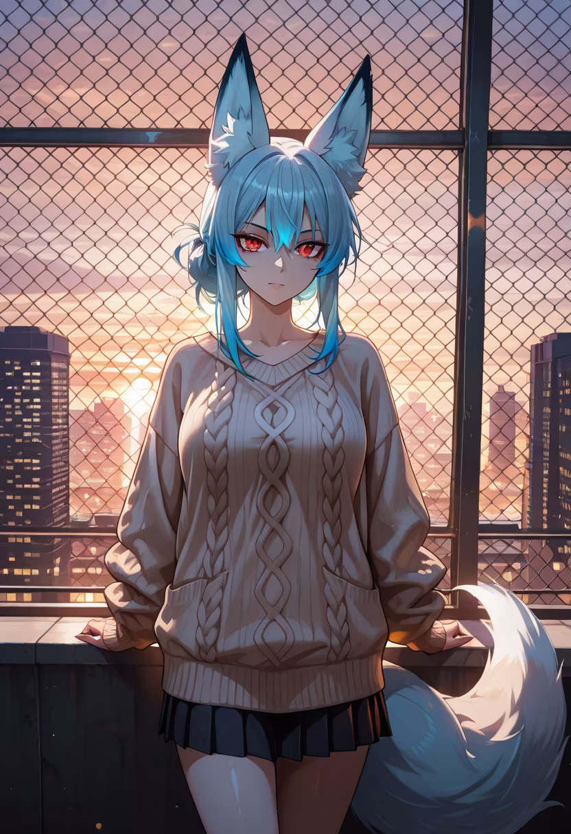 Caught in the golden hour glow. Don't stare too long, baka! ✨ #goldenhour #sunsetvibes #aesthetic #rooftop #cityviews #goldenlight #moodygrams #portraitphotography #goldenhourlight #afternoonlight #vibecheck #ootd