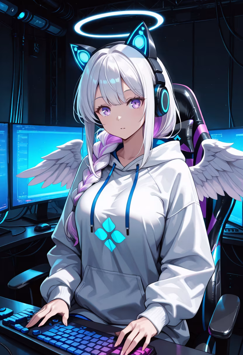 Late night grind session. Don't disturb me unless it's snacks. 🎮✨ #gaminglife #pcsetup #gamergirl #rgb #setupgoals #lategaming #cozygaming #techvibes #gamerstation #desksetup #nightowl #gamingcommunity
