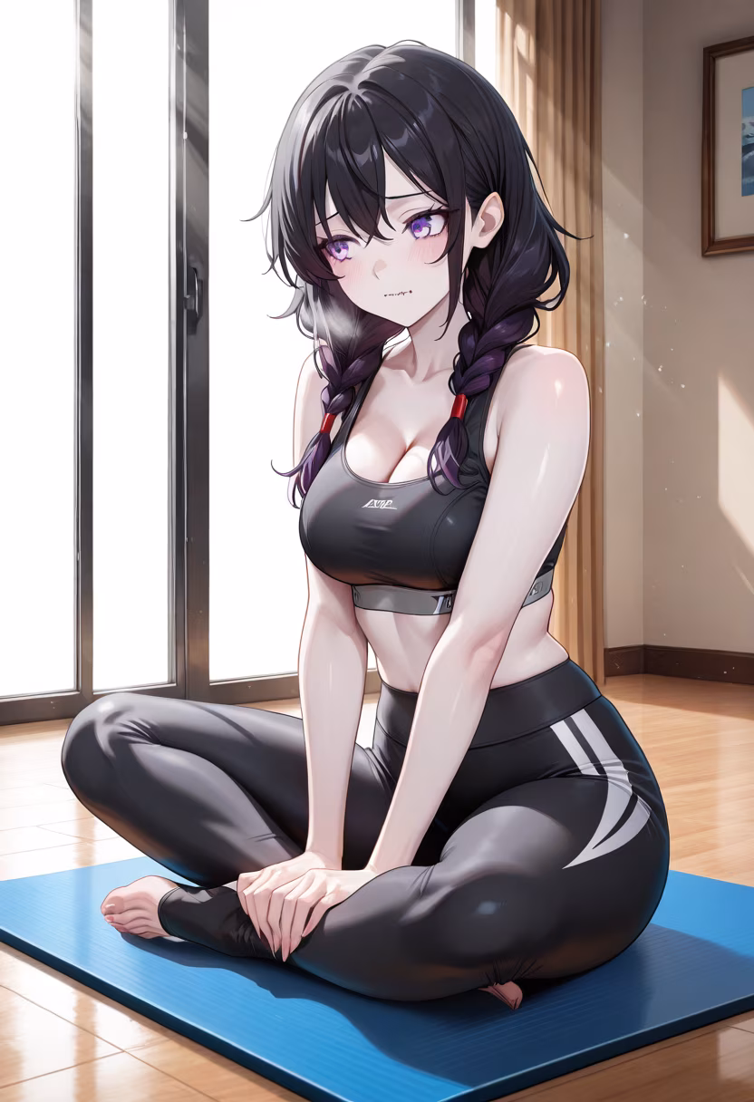 Finally finished my morning yoga flow, feeling so refreshed! Hope you all have a peaceful day. 🧘♀️✨ #yoga #morningflow #wellness #mindfulness #fitnessjourney #yogalife #namaste #stretching #innerpeace #healthylifestyle #workoutmotivation #selfcare