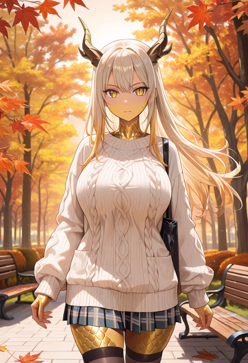 It’s finally feeling like autumn, not that I care... but these leaves are actually kind of pretty, I guess. 🍁 Don't get used to me being this nice! #autumnvibes #cozyseason #fallfashion #leaveschanging #walkinginthepark #tsundere #cuteseason #aesthetic #instadaily #photooftheday