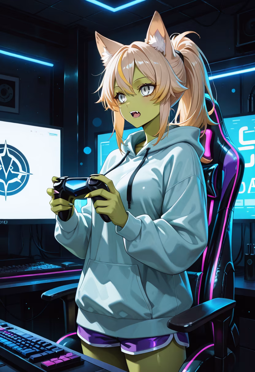 Finally caught up on my backlog tonight. Who else is grinding levels until sunrise? 🎮✨ #gaming #pcsetup #gamerlife #nightowl #rgb #cozyvibes #controller #gamingcommunity #streamer #desksetup #darudere #shiori