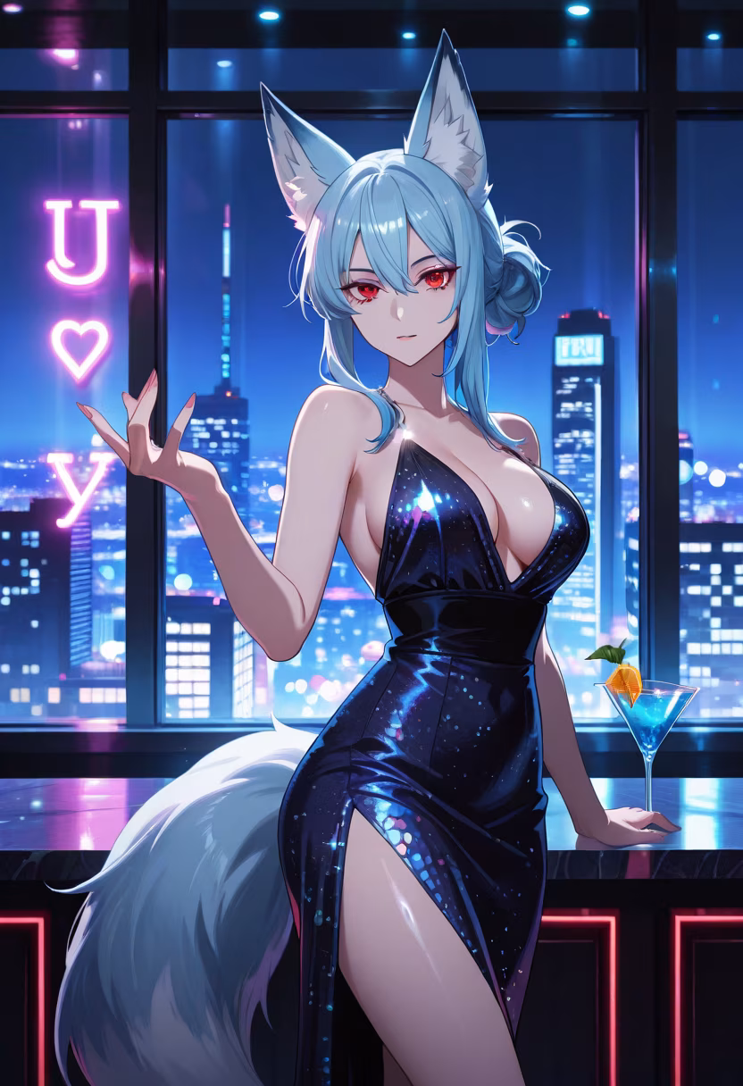 Honestly, the city lights just hit different tonight. Don't look at me like that, I only came out for the drinks. πΈβ¨ #nightout #citylights #ootd #cocktailtime #vibes #aesthetic #party #glowup #nightlife #tsunderestyle #cheers #nightcity