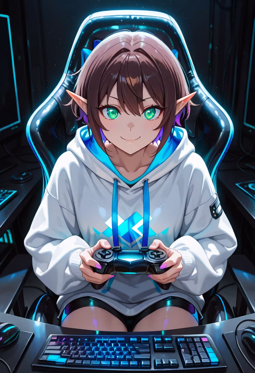 Late night grind, let’s win this lobby! 🎮 Who’s hopping on with me tonight? #gamergirl #gamingcommunity #pcsetup #rgb #twitchstreamer #gamingchair #controller #lategram #gamers #vibes #gamerlife #setupgoals