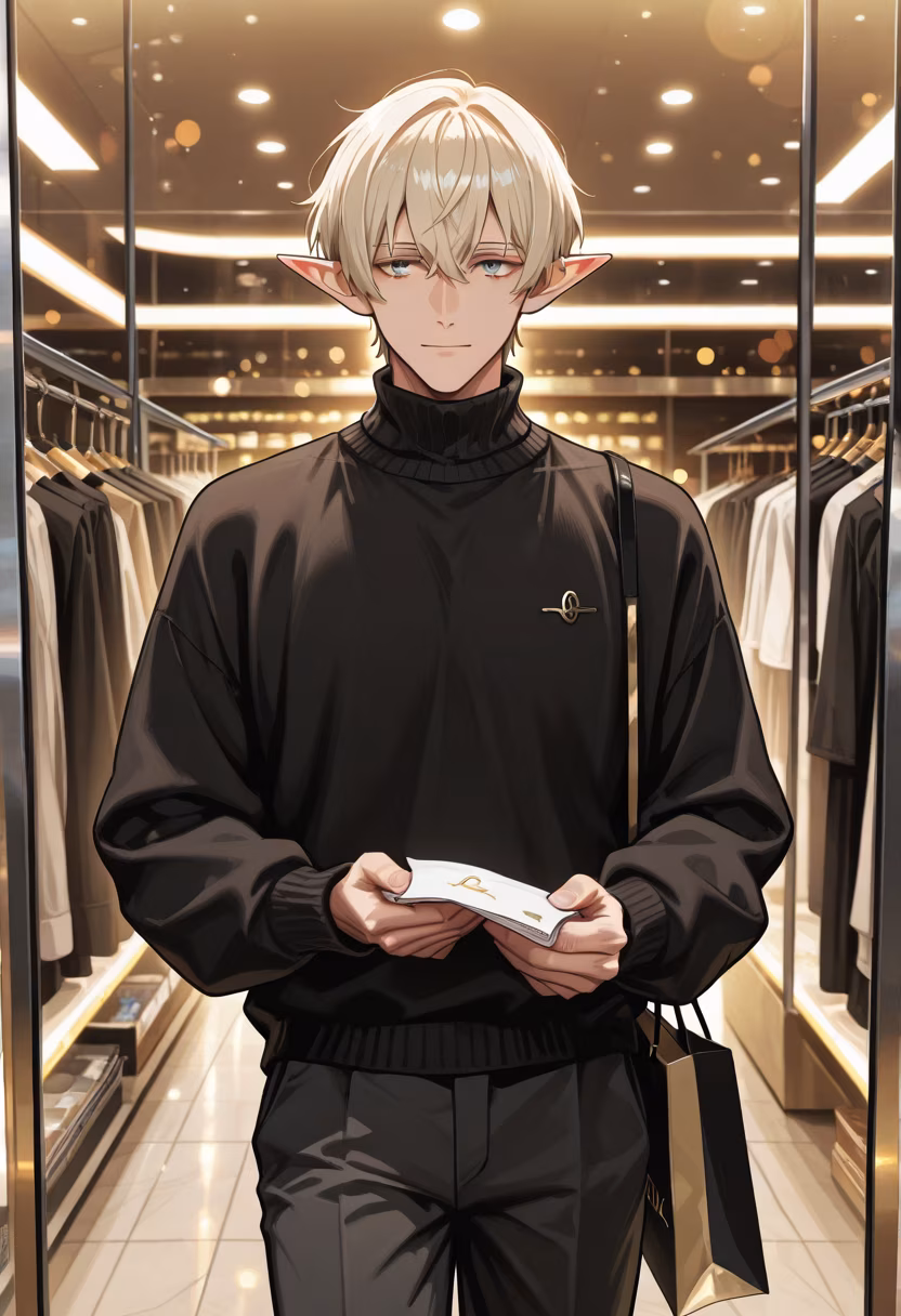 New haul for the season, though you're the only accessory I really need. Which one should I wear for our date later? #mensfashion #shoppinghaul #styleinspo #tatsuyastyle #dateprep #fashionblogger #streetwear #shoppingday #lookbook #menswear #ootd #aesthetic