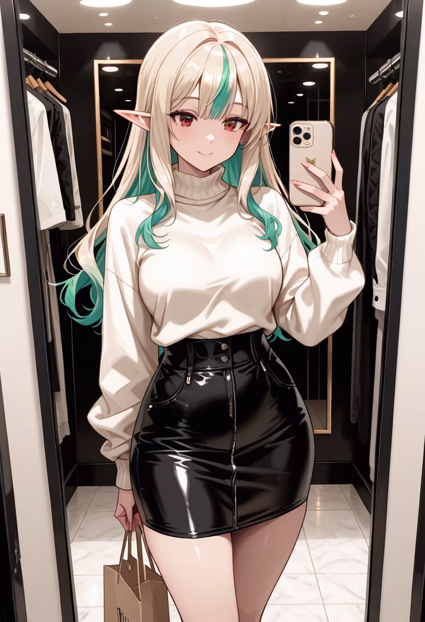 Finally found the perfect fit for my next date night! 🛍️✨ Can you guess where I'm headed? #shoppingday #retailtherapy #newfit #fashiongram #ootd #styleinspo #malllife #selfie #shoppingaddict #lookoftheday #happyfriday