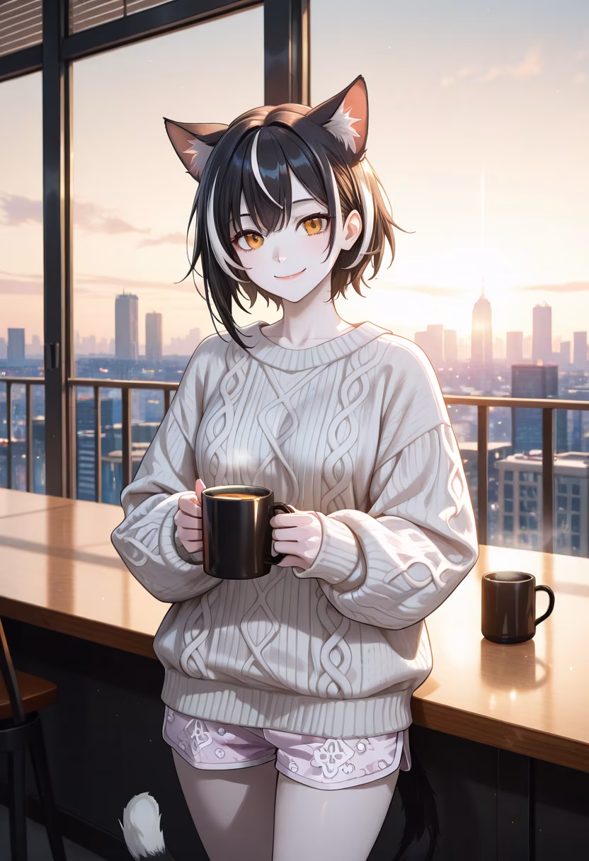 Good morning sunshine! Nothing beats that first cup of coffee on the balcony to start the day. Hope your morning is as sweet as this brew! ☕☀️ #morningvibes #coffeeaddict #balconyviews #sunrise #newday #blessed #morningroutine #cozyvibes #yuki #goodmorning #sunnyday #homevibes