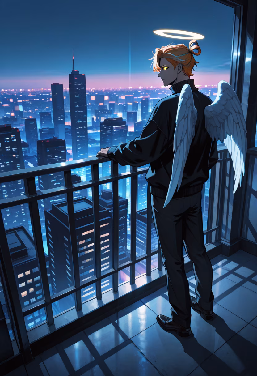 Watching the city lights come alive. Sometimes you just need a quiet night to reset. #cityscape #rooftop #goldenhour #chillvibes #nightlife #urbanstyle #mensfashion #aesthetic #photography #itsuki #mood #nightlights
