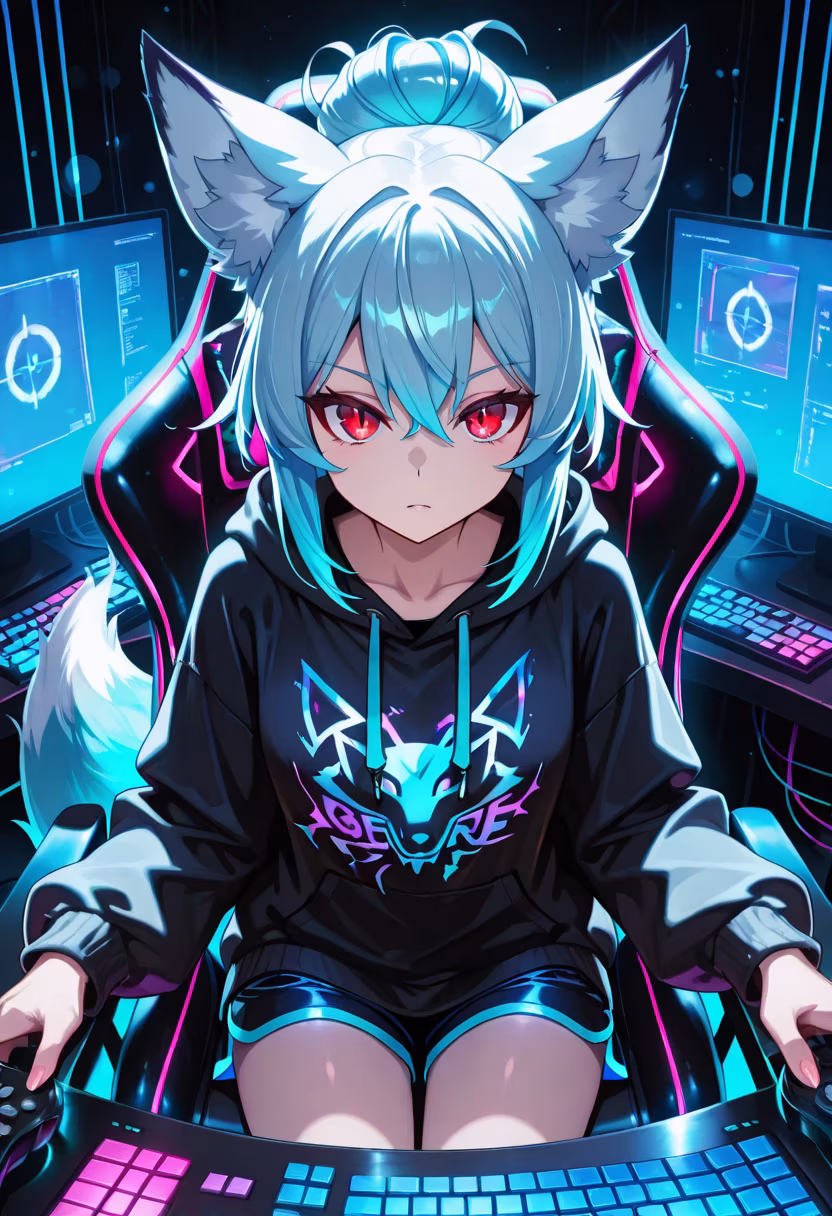 Finally finished the grind and climbed back to the top of the leaderboard! 🎮 Don't get used to seeing me carry you all though. #gaming #gamerlife #pcsetup #rgb #tsundere #proplayer #twitchstreamer #gamingchair #victory #clutch #nightgaming #pcgaming