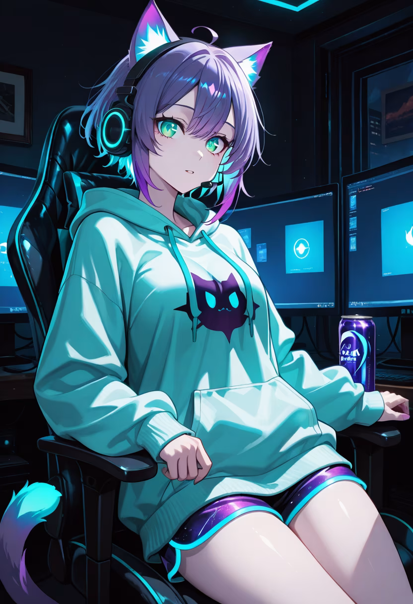 Finally finished my setup, time to grind some ranks tonight! Who's joining me in the lobby? 🎮✨ #gaming #pcsetup #gamergirl #rgb #cozygaming #nightmode #streamerlife #gamingsetup #controller #pcgamer #hiddentalent #chillvibes