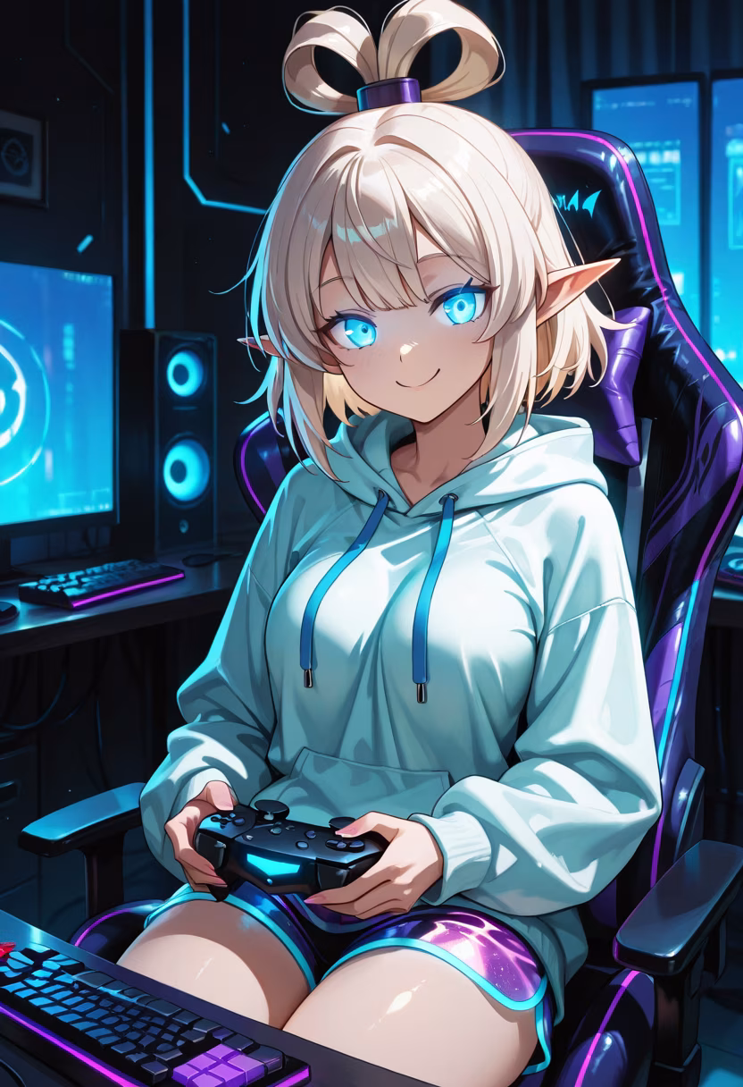 Late night grind session is real! 🎮 Who else is leveling up their rank tonight? Let me know what you're playing! #gamerlife #pcsetup #rgb #gamingcommunity #latehours #levelingup #streamerlife #keyboardwarrior #battlestation #cozygaming #gamergirl #nightowl