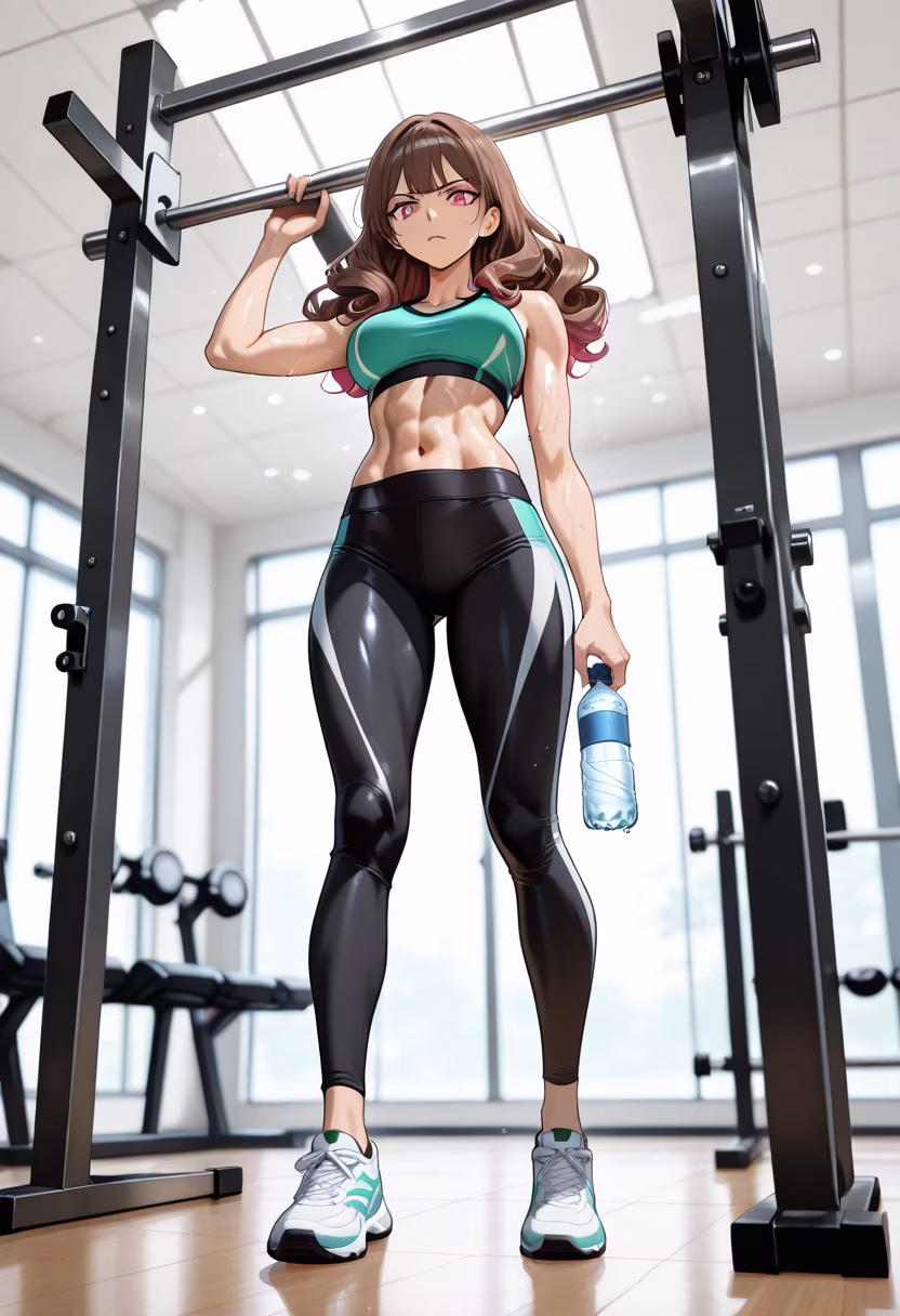 Finally finished my training session. Don't think I did this for you or anything, dummy! #fitnessmotivation #gymlife #gymfit #workoutroutine #postworkout #healthylifestyle #fitnessjourney #gains #gymgirl #tsunderevibes #dedication #noexcuses