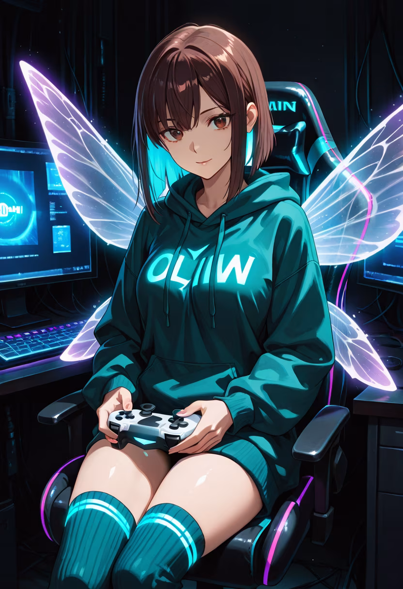 Late night grind, don't mind me. Who else is still awake? 🎮🌙 #gaming #gamergirl #pcsetup #rgb #nightowl #twitchstreamer #gamingcommunity #gamingsetup #latepost #aesthetic #gamer #playstation