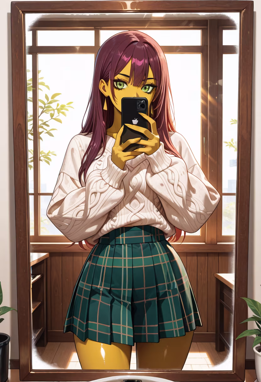 Don't get the wrong idea, I'm only taking this mirror selfie because the lighting in this cafe is actually decent. 🙄☕ #cafevibes #ootd #dayout #notthaticared #tokyostyle #cozy #weekendmood #selfie #himari #aesthetic #justchilling #mood
