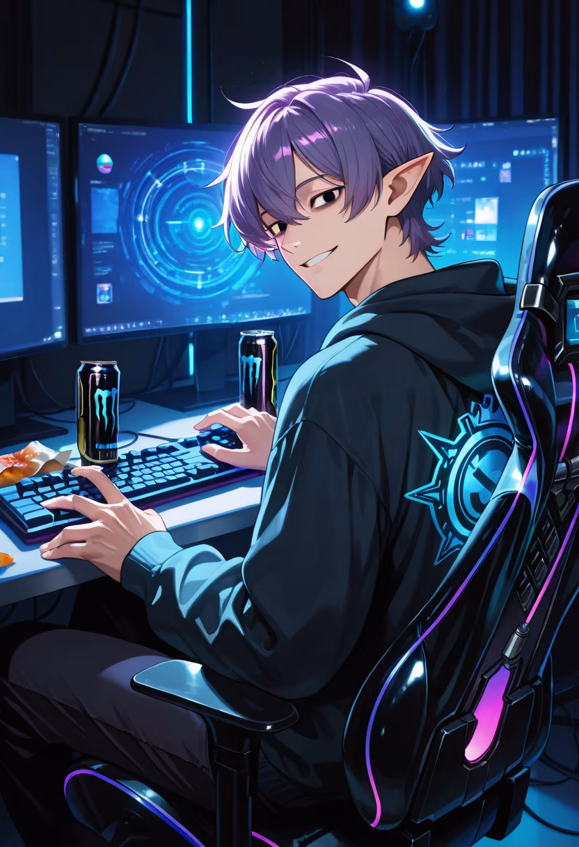 Late night grind session! Just unlocked the final boss, wish me luck fam! 🎮🔥 #gaming #gamerlife #pcsetup #rgb #nightowl #twitchstreamer #gamingcommunity #gamingsetup #levelup #vibes #gamerboy