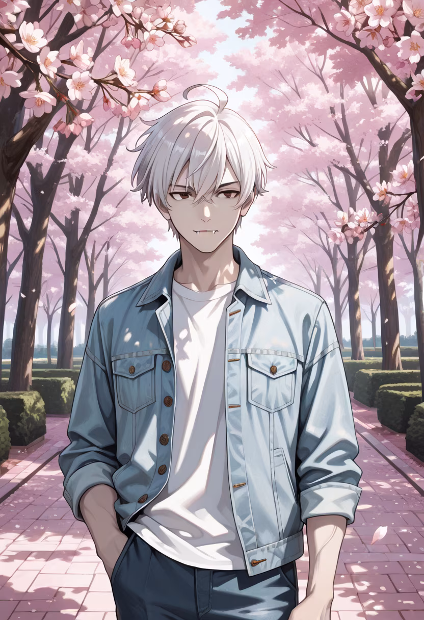 Finally got a breather under the cherry blossoms. Don't stare too long, it's just a tree. 🌸 #springvibes #cherryblossom #makoto #sakura #aesthetic #springtime #naturewalk #chillday #quietmoment #refreshing #influencerstyle