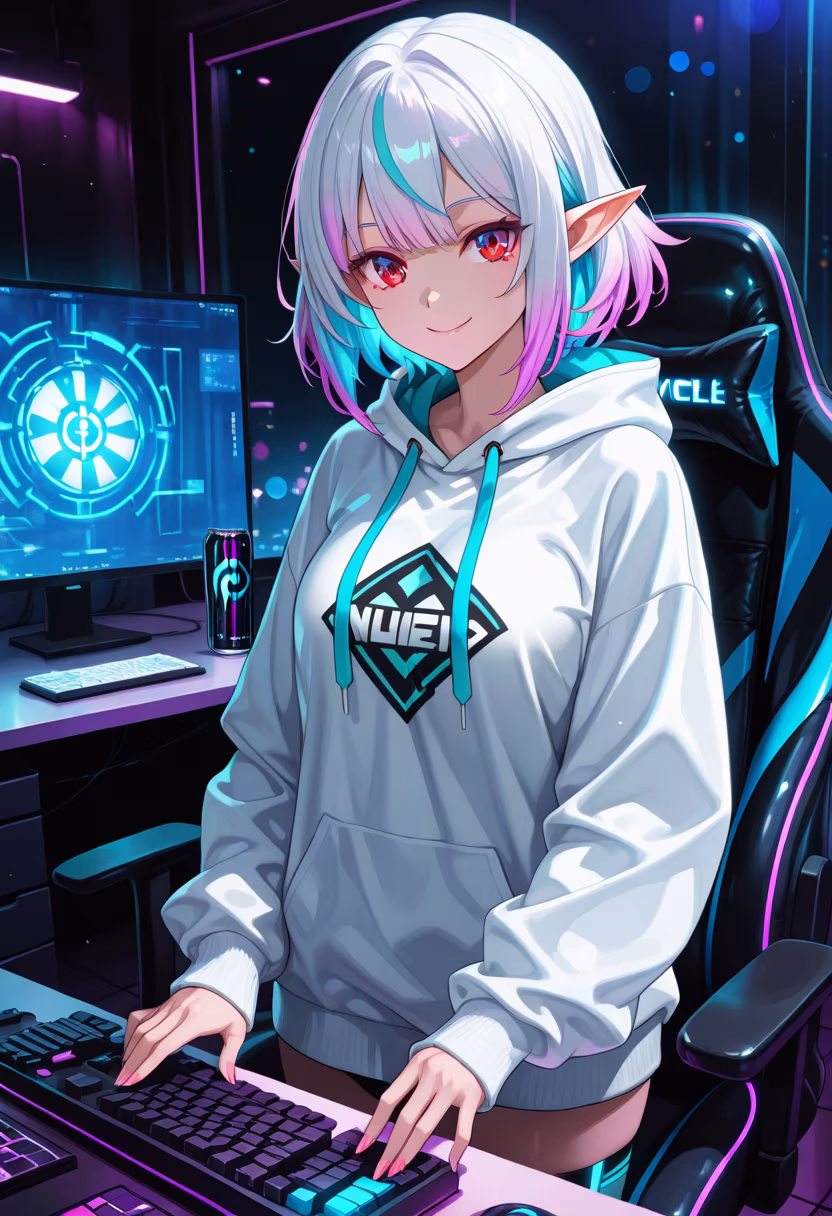 Finally finished my new PC setup! 🎮✨ Can't wait to spend all weekend grinding. Who's hopping on later? #gaminglife #pcsetup #gamergirl #rgb #battlestation #cozygaming #lateightgaming #gamer #setupgoals #streamerlife #gamingcommunity