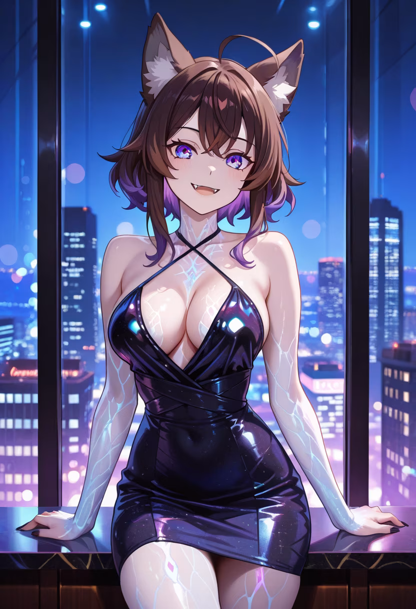 City lights and good vibes tonight! 🍸 Who else is out having fun? #nightout #cocktails #citylife #neonlights #fridaynight #partyvibes #kaede #ootd #glam #citygirl #aesthetic #nightphotography