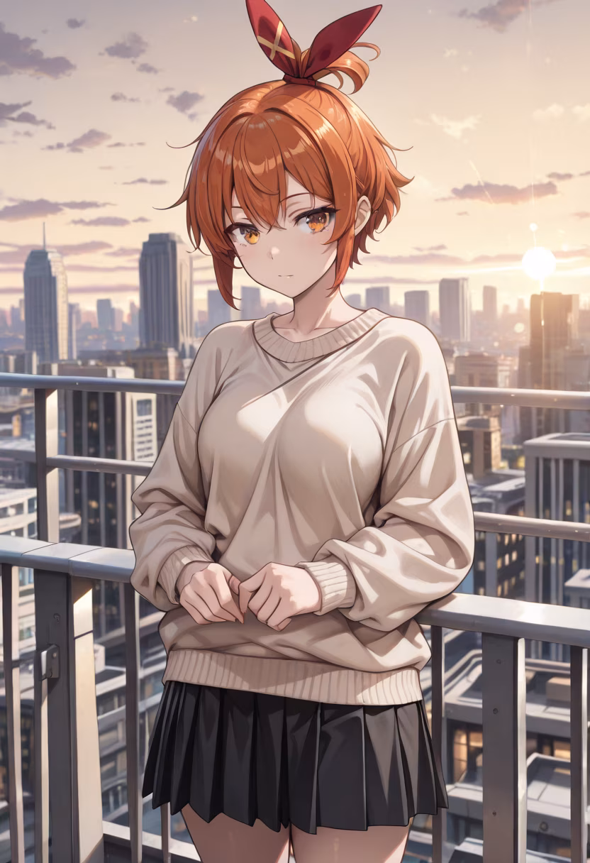 Golden hour really makes everything look magical. ✨ Finding peace in the quiet moments today. #goldenhour #aesthetic #rooftop #sunsetlovers #vibes #peaceful #mindfulness #cityview #dreamy #influencerstyle #shiori #goldenlight