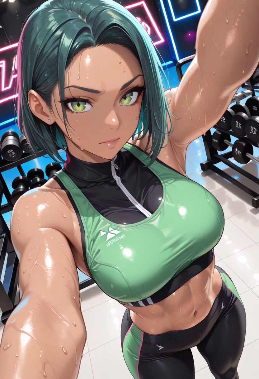 Finally crushing my personal best today! Don't look at me like that, I didn't come here to play around. 😤💪 #gymlife #fitnessjourney #motivation #noexcuses #beastmode #workoutdone #gains #fitnessgirl #fitspo #hardworkpaysoff #gymselfie #postworkout