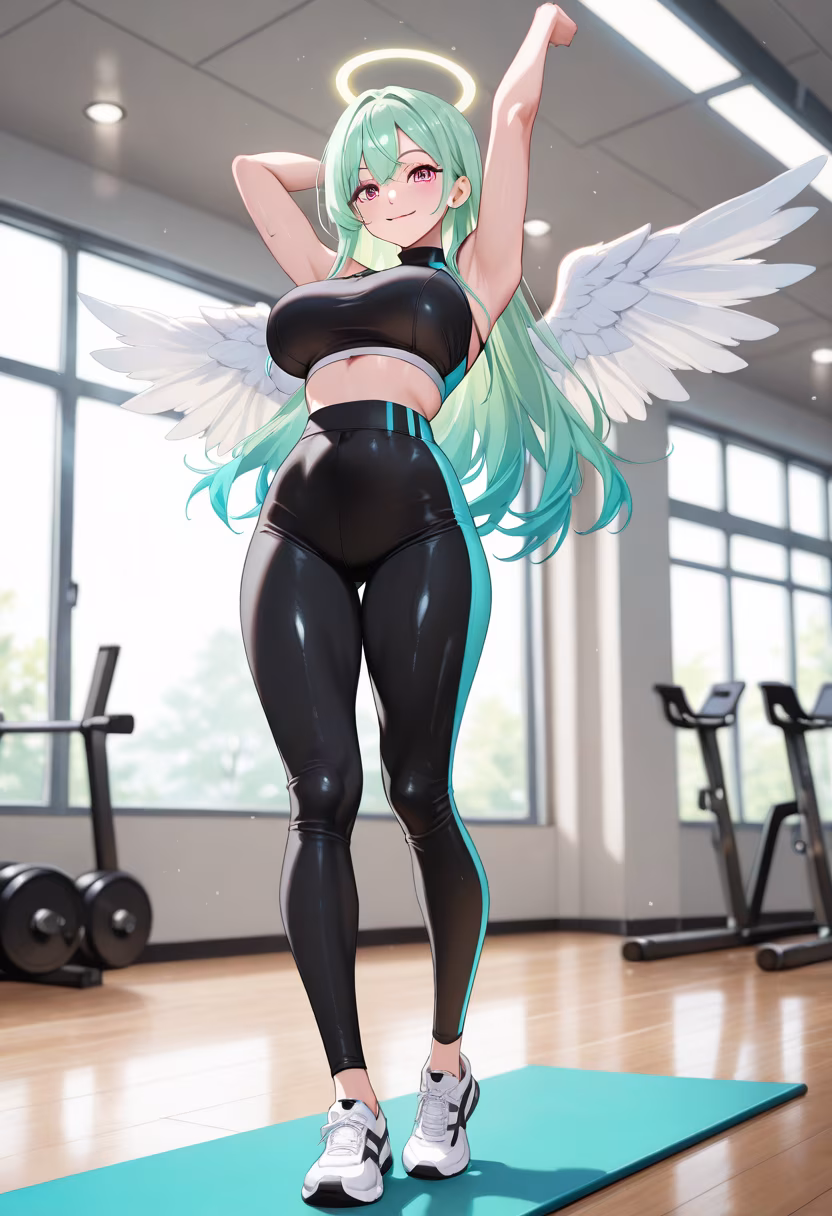 Crushed today's workout! Feeling so strong and energized, how was your Monday? #fitnessmotivation #gymlife #fitfam #healthylifestyle #workoutgoals #stretching #gymgirl #stronger #activewear #selflove #noexcuses #mondayvibes