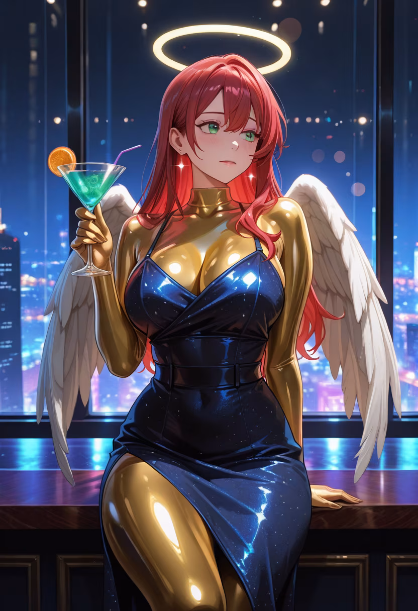 Finally letting my hair down after a long week! This neon city glow is exactly the vibe I needed tonight. 🍸✨ #nightout #citylights #cocktailtime #vibes #ootd #shibuya #nightlife #glowing #weekendmood #cheers #miku #influencerstyle