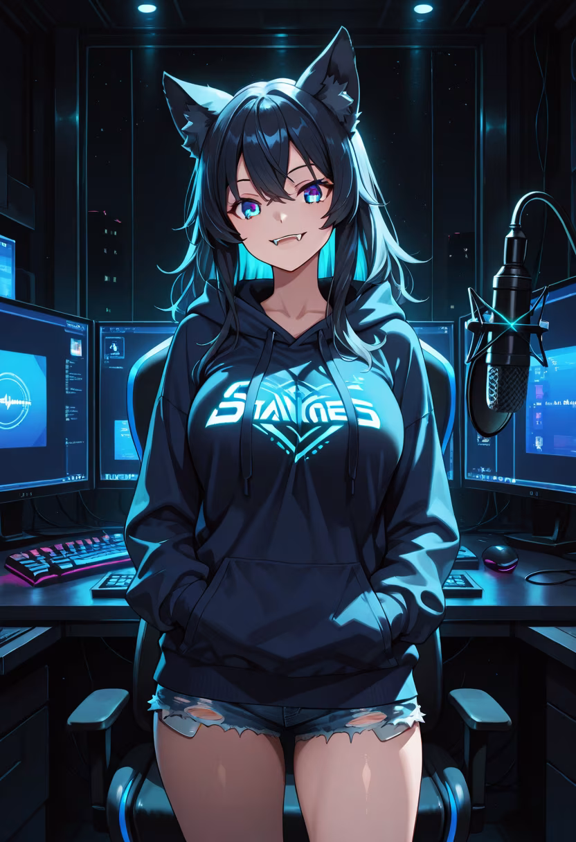 Finally finished my new rig! Ready to climb those ranks tonight. Who's hopping on? 🎮✨ #gaming #pcsetup #gamergirl #setupgoals #rgb #nightlife #gamingcommunity #twitchstreamer #readytoplay #gamerlife #cozyvibes