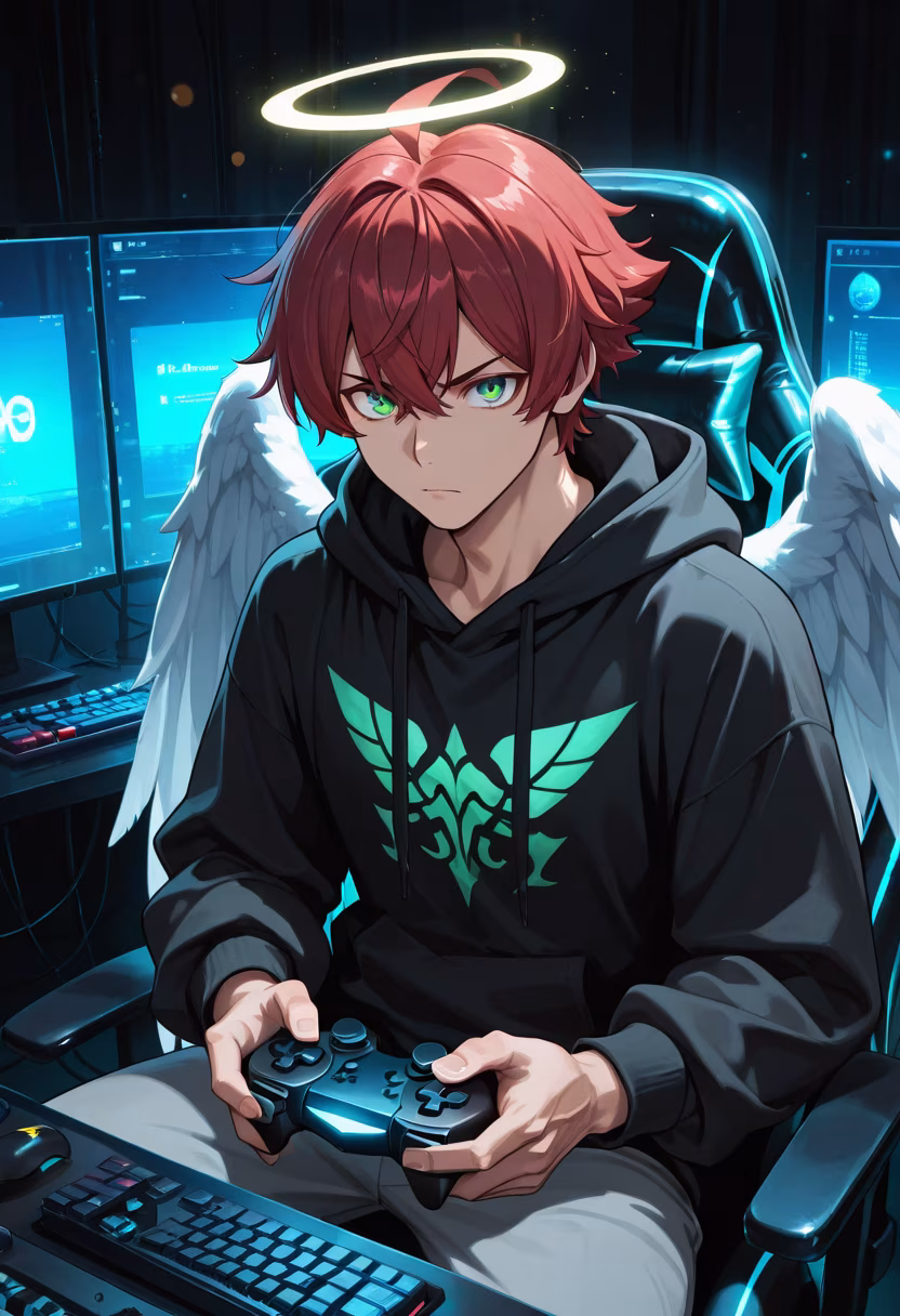 Don't get used to me carrying the team, okay? Just watch and learn. 🎮 #gaming #gamerlife #pcsetup #rgb #winning #strive #hardcoregamer #tech #setupgoals #vibes #sora #tsundere