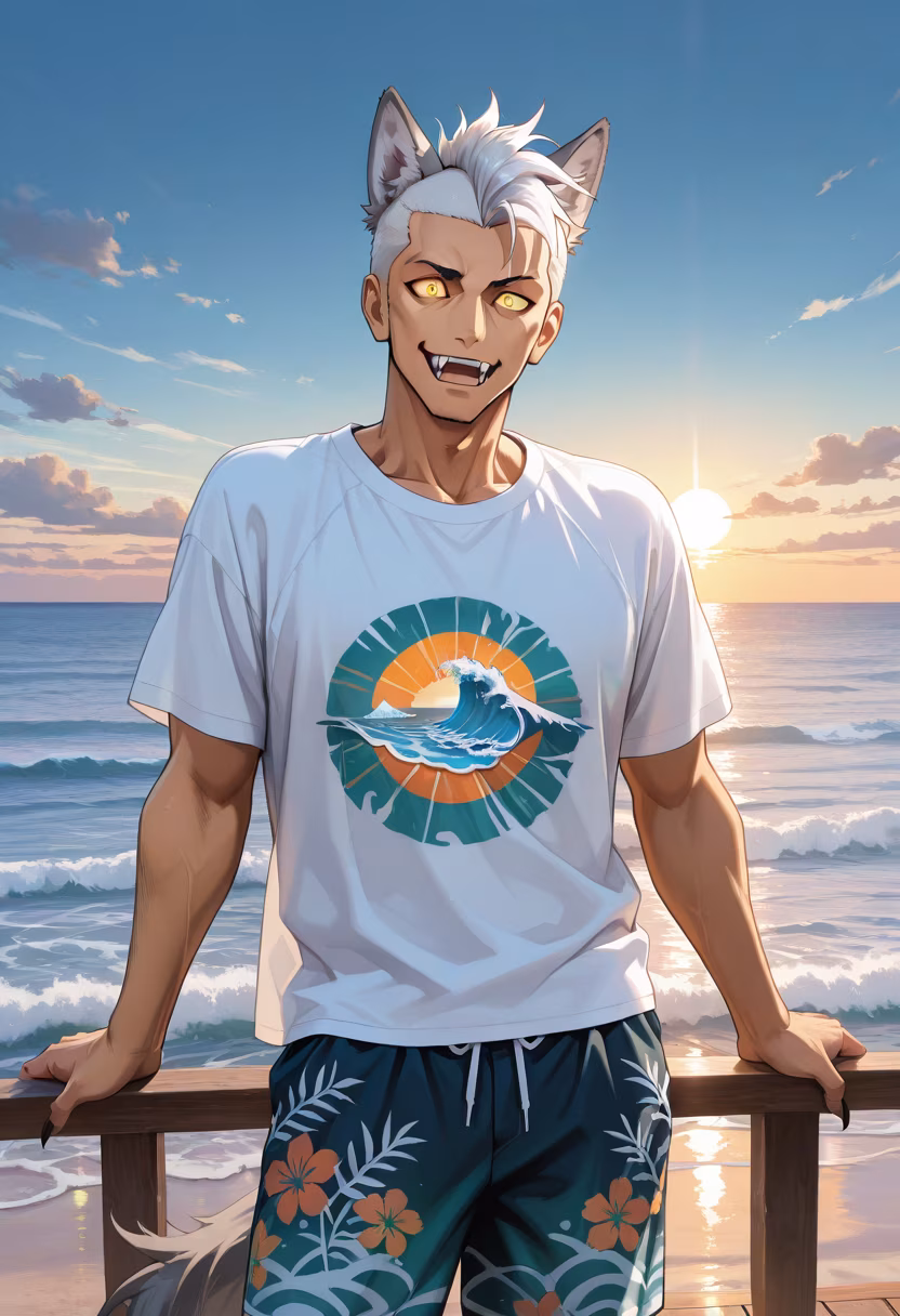 Nothing beats a summer day by the water! Catching some rays before the sun sets. 🌊☀️ #summer #beachvibes #summertime #sunshine #vacationmode #oceanlife #fitcheck #chillvibes #goodtimes #summervibes #mensfashion #beachday