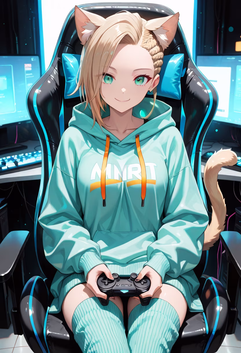 Late night grind! Who else is still up? Let's win this match together! 🎮✨ #gaming #pcsetup #gamergirl #lateatnight #rgb #gamingcommunity #gamers #twitchstreamer #cozyvibes #controller #win #vibing
