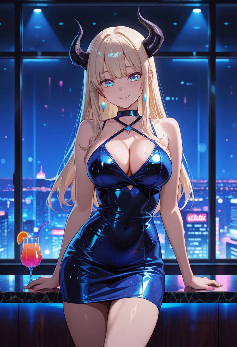 City lights and neon nights! Having the best time ever with my favorite drink in hand. Cheers to the weekend, everyone! 🥂✨ #nightout #cityvibes #neonlights #cocktailtime #cheers #weekendmood #shiori #glam #partyvibes #citynights #ootn #vibing
