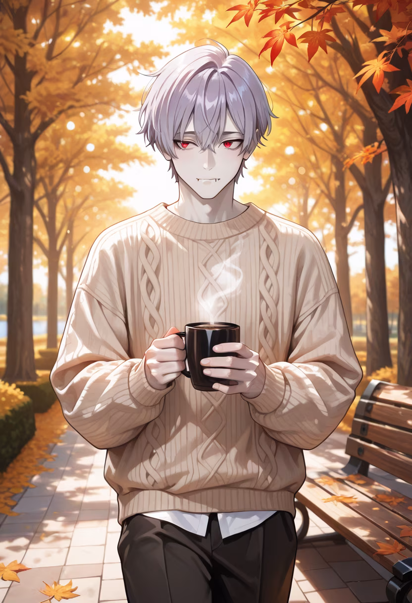 Quiet moments under the falling leaves. Autumn really is the best season for a long walk. 🍂 #autumnvibes #cozyseason #quietday #fallcolors #sweaterweather #naturewalk #peaceful #aesthetic #mensfashion #autumnmood #leaves #vibes