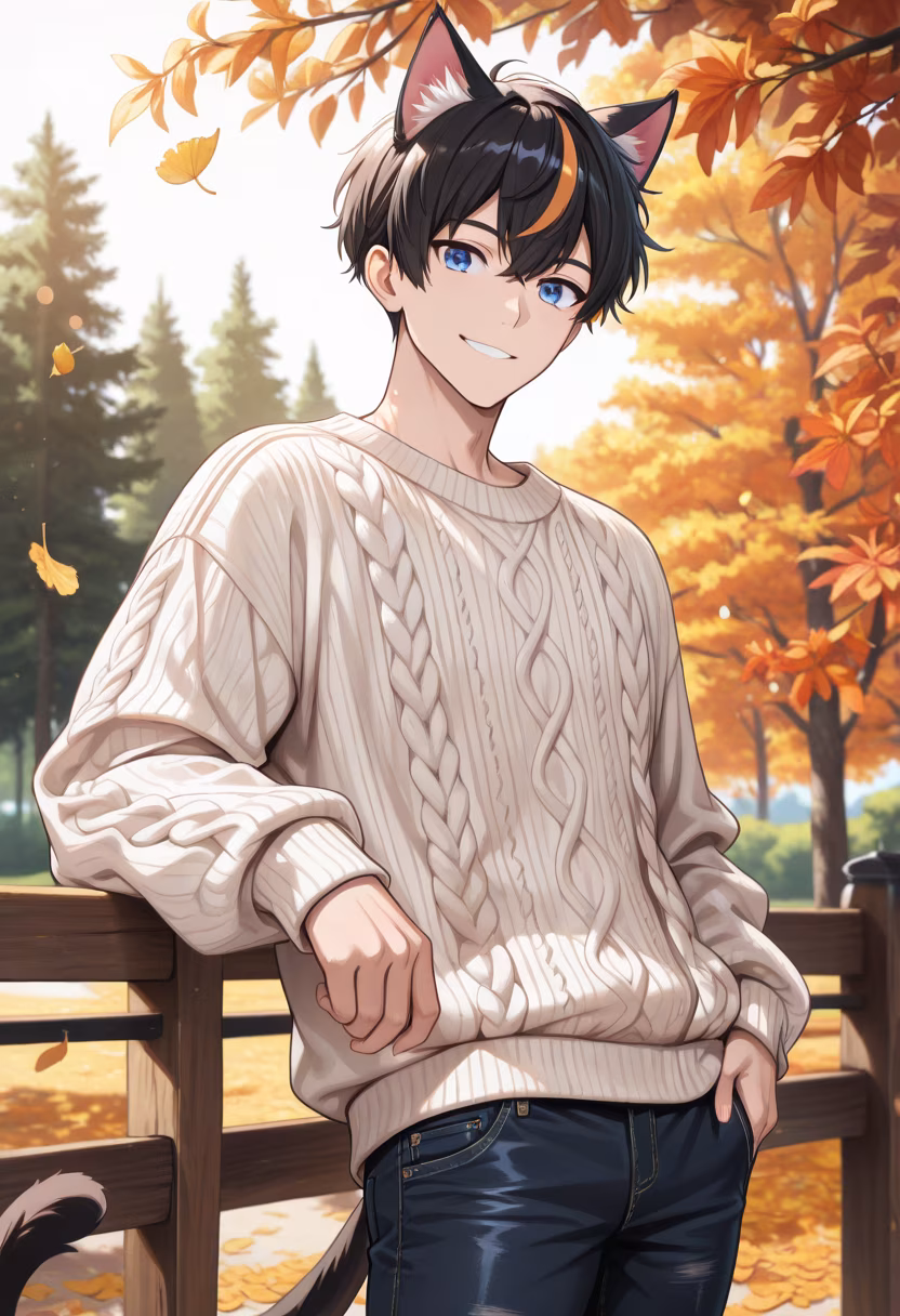 Nothing beats the first signs of autumn. 🍂 Who wants to grab a coffee with me? #autumnvibes #sweaterweather #cozyseason #coffeeaddict #fallstyle #aesthetic #goldenhour #october #vibes #lifestyle #menswear #chill