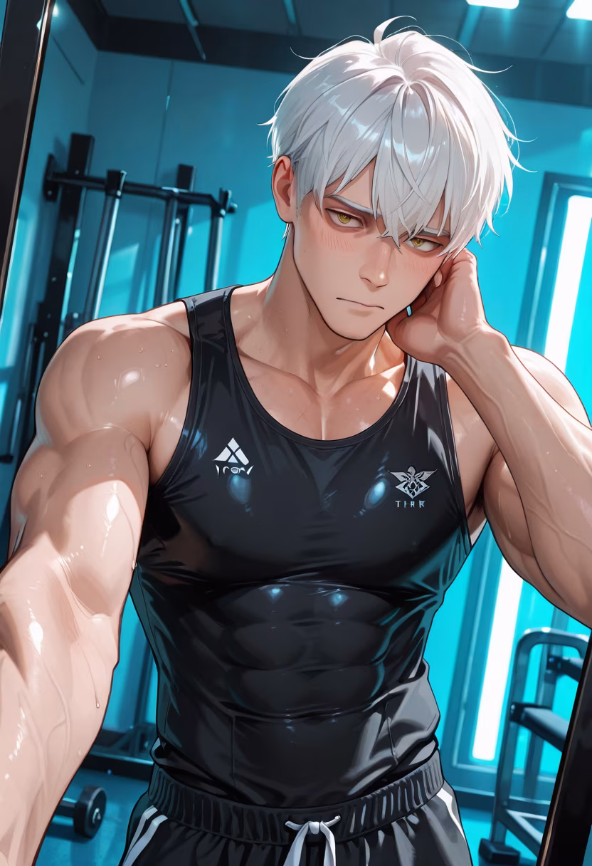 Finally done with today's grind. My muscles are shaking, but the progress is worth it! 💪 Who else hit the gym today? #fitness #gymlife #workoutmotivation #gains #healthy #fitspo #training #aesthetic #lifestyle #grindmode #gymselfie #musclebuilding