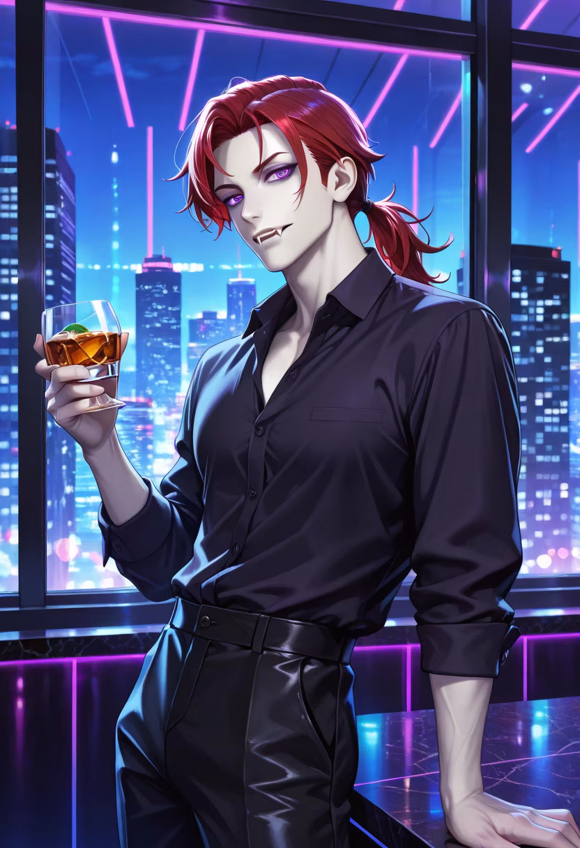 City lights and neon vibes tonight. Who's joining me for a drink? 🍸🌃 #nightout #citylife #neonvibes #cocktailhour #vibing #lifestyle #mensfashion #nightlife #tokyonights #ootd #mood