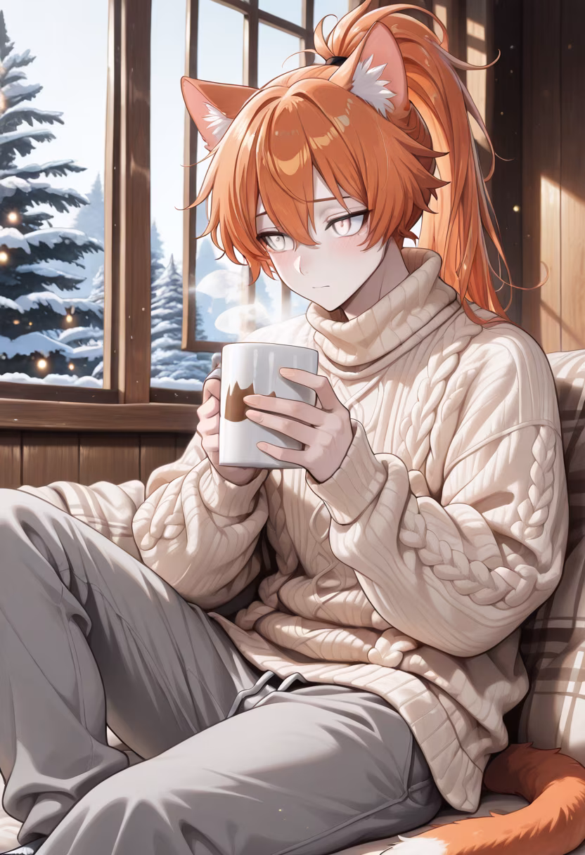 Watching the snow fall is my favorite way to spend the afternoon. Stay warm out there everyone! ❄️☕ #wintervibes #cozyseason #snowday #december #itsuki #quietmoments #slowliving #winterfashion #cozyvibes #staywarm #chilledout #winteraesthetic
