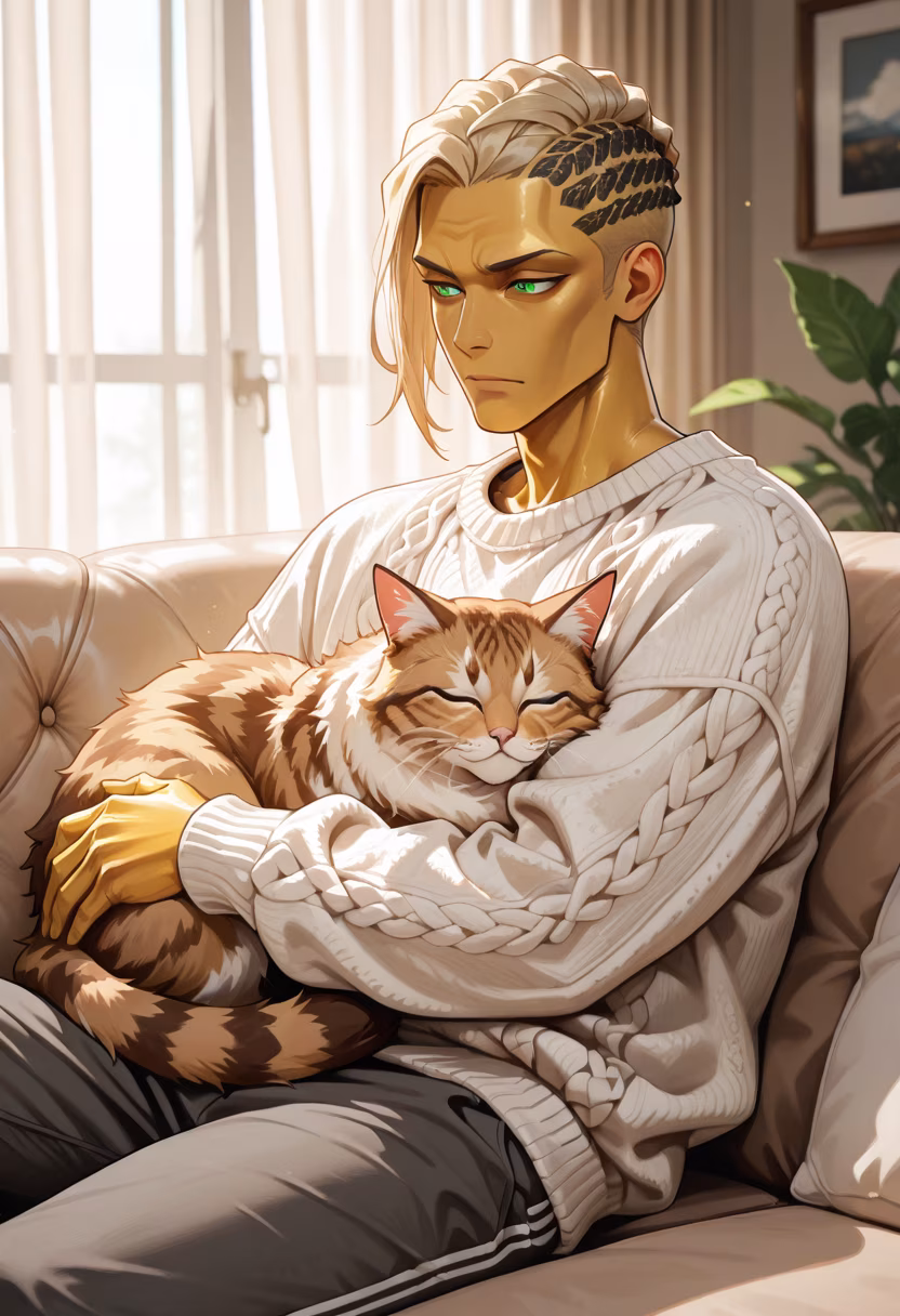 Don't get used to this, he just wouldn't stop purring. Honestly, pets are way more affectionate than people. #catlife #softie #donttellanyone #caturday #homebody #chillvibes #petowner #aesthetic #meow #weekendmood #snuggles #lazyday