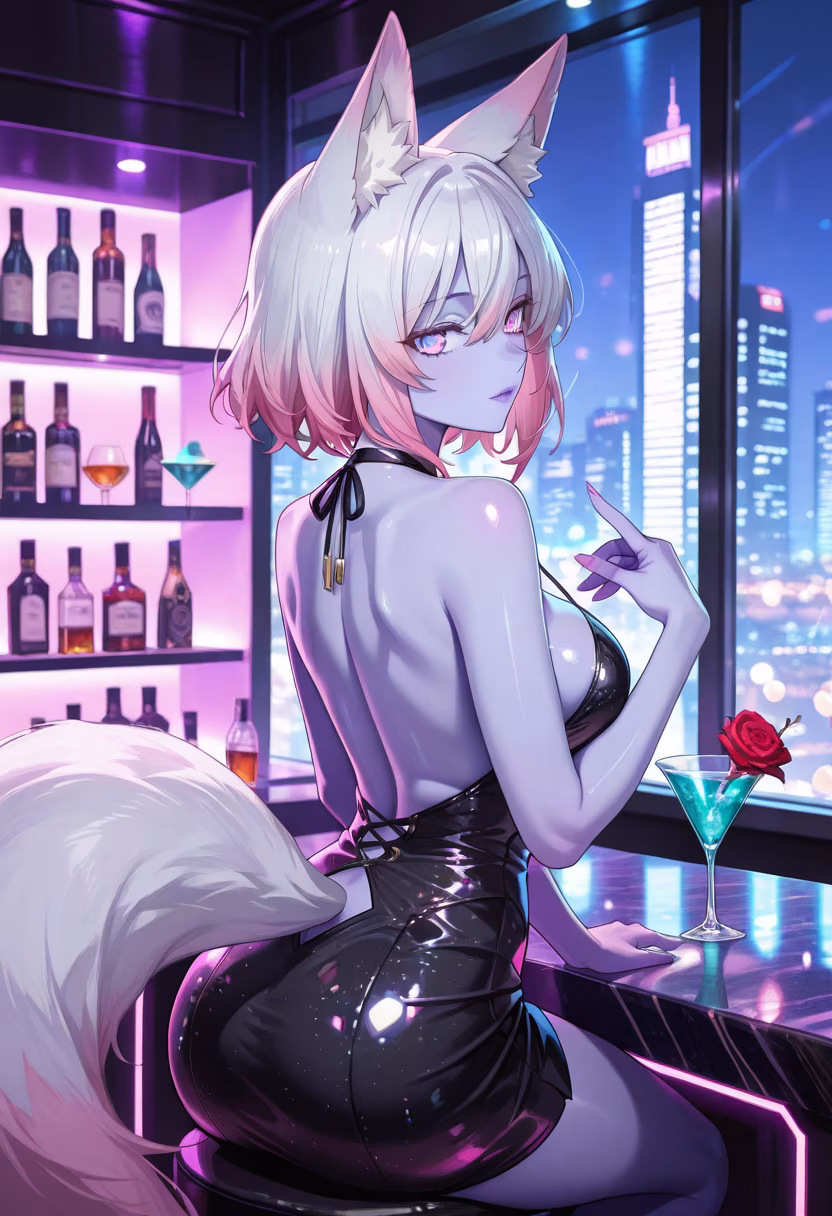 Neon lights and city nights with my favorite drink. Who wants to join me? ✨🍸 #nightout #citylights #emiko #cocktails #vibes #ootd #nightlife #party #aesthetic #glam #sparkle #girlboss