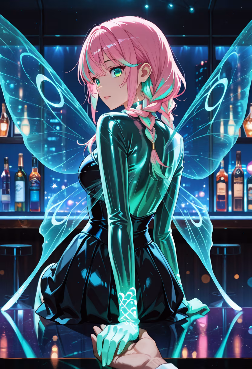 Neon lights and city nights with my favorite cocktail. πΈβ¨ Who are you thinking of tonight? #nightout #citylights #vibes #ootd #cocktailhour #nightlife #aesthetic #yanderevibes #glowup #partytime #nightclub #datenight