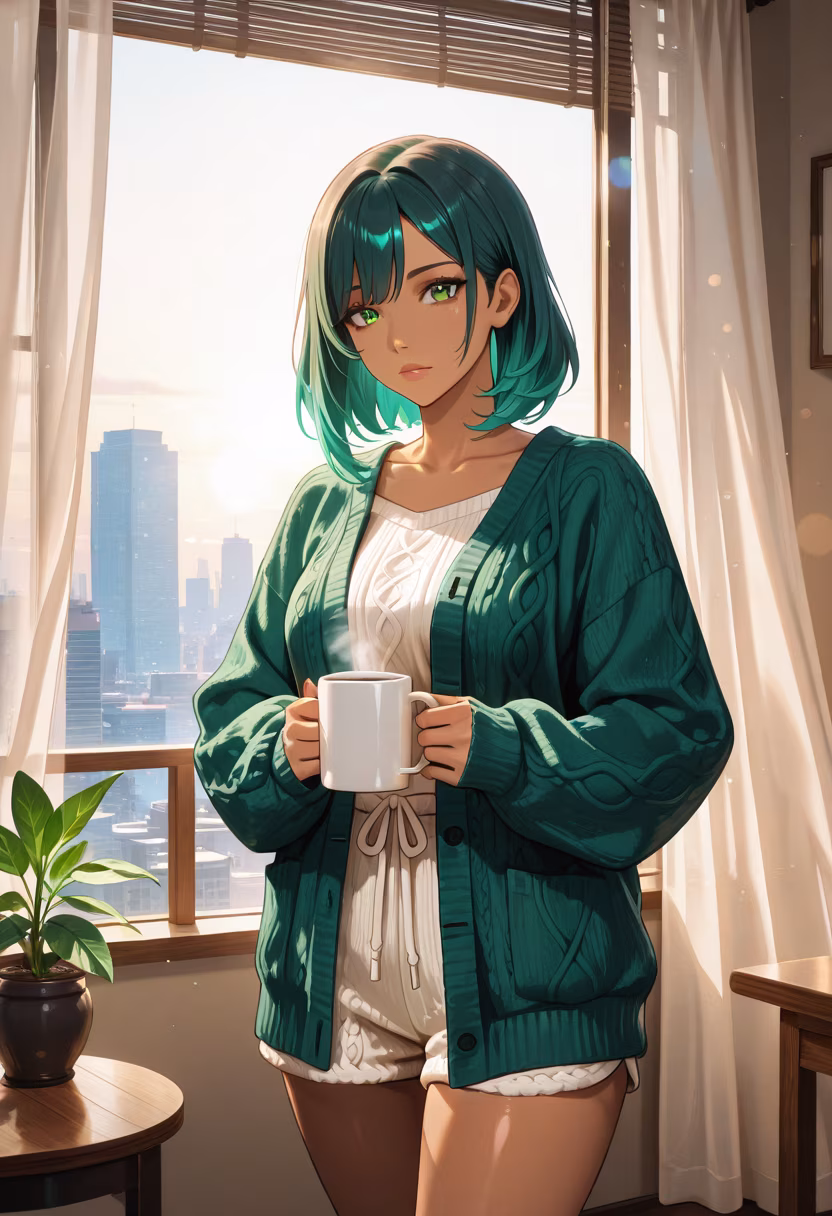 Don't get the wrong idea, I'm just up early because the sunlight was annoying. Coffee makes everything better anyway. #morningvibes #earlybird #coffeelover #sunrise #messyhair #dontlookatme #balcony #freshair #morningroutine #aesthetic #chillmode #nothumanbeforecoffee